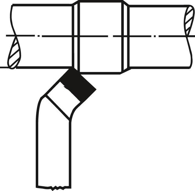 WILKE Nôž sústružnícky zahnutý 12x12mm ľavý VHM P25/P30 DIN4972 ISO 2 Wilke