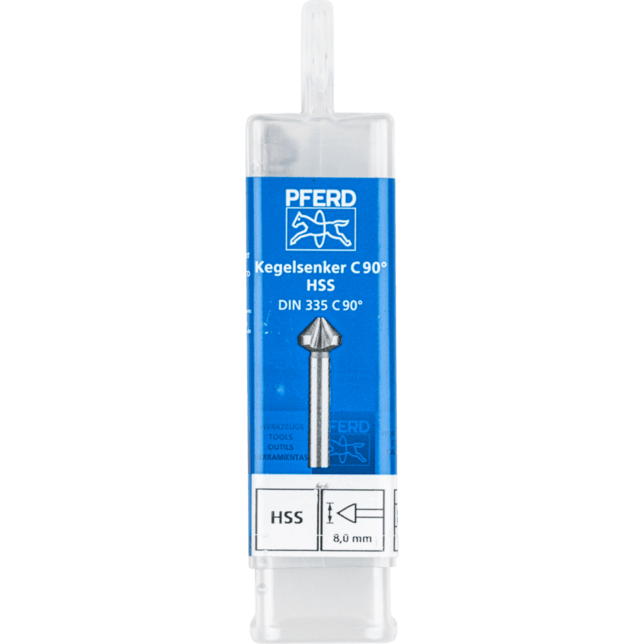 PFERD TOOLS Vrtacie a ponorné nástroje KES HSS DIN 335 C90° 8,0