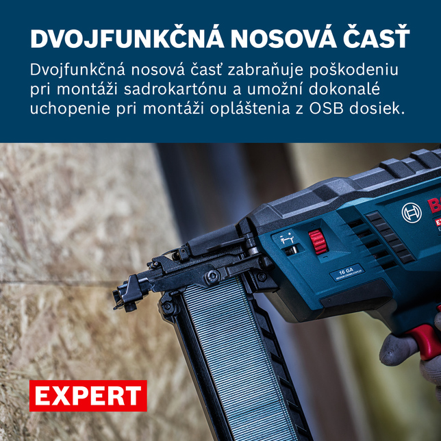 BOSCH EXPERT EXTH18V-50M - Akumulátorová sponkovačka do dreva sólo - 0601482601