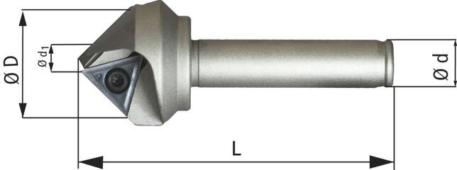 FORMAT Fréza fazetová s klznou doskou P 25mm 45 stup. Z1 pro TCGX 163504 Format