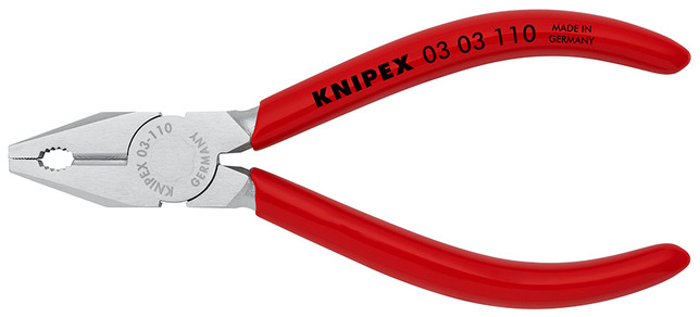 KNIPEX 03 03 110 Mini kombinované kliešte poplastované pochrómované 110 mm