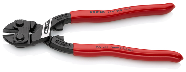 KNIPEX 71 01 200 SB CoBolt® Kompaktné pákové kliešte poplastované čierne atramentované 200 mm