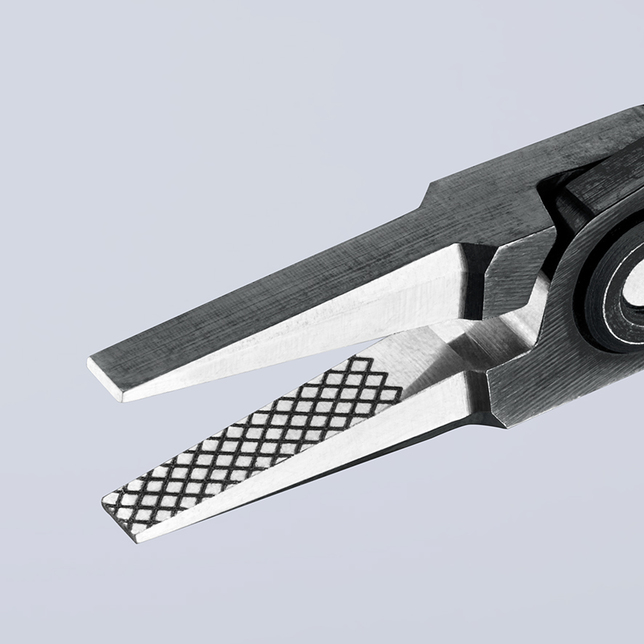 KNIPEX 34 42 130 Presné úchopové kliešte pre elektroniku s multi-komponentnými úchopmi leštené 130 m