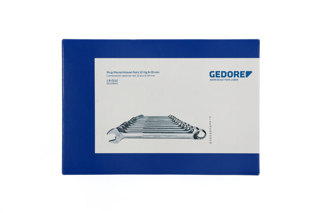 GEDORE 1 B-0112 Sada plochých a očkových kľúčov 12-dielna 6-19 mm