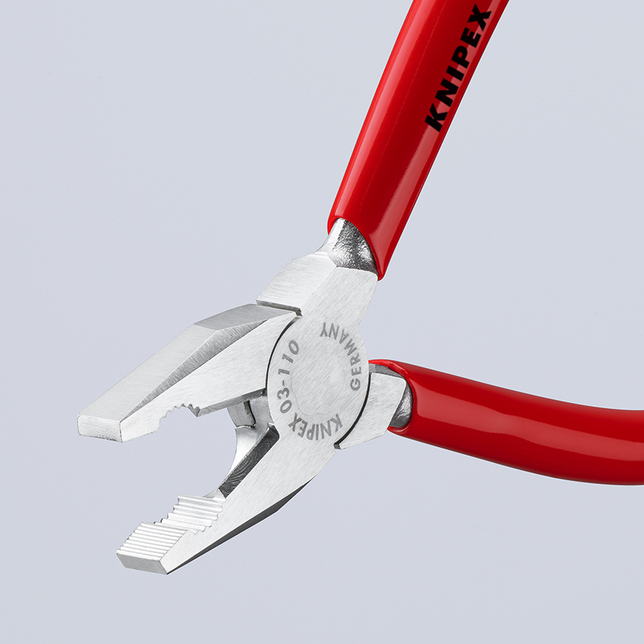 KNIPEX 03 03 110 Mini kombinované kliešte poplastované pochrómované 110 mm