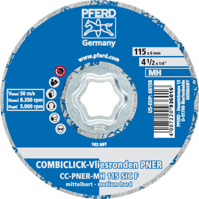PFERD TOOLS COMBICLICK CC-PNER MH 115 SiC F