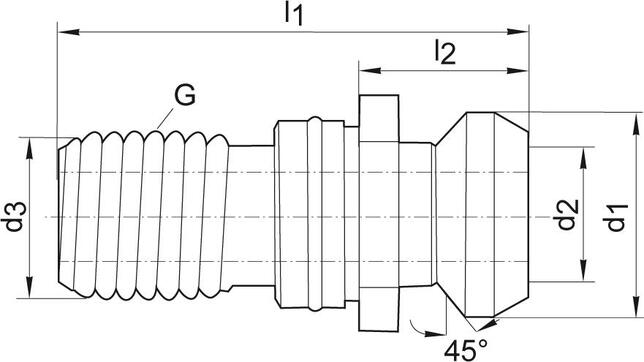 FORMAT Čap uťahovací SK50 M24 IK ISO7388 tvar B Format