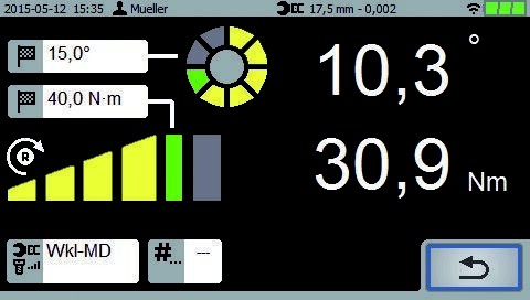 GEDORE Displej E-torc Q R so skenerom