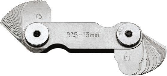 FORMAT Šablóna rádiusová 15 listov 15,5 - 25mm Format