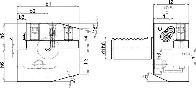 FORTIS Držiak VDI 50 B2A Fortis