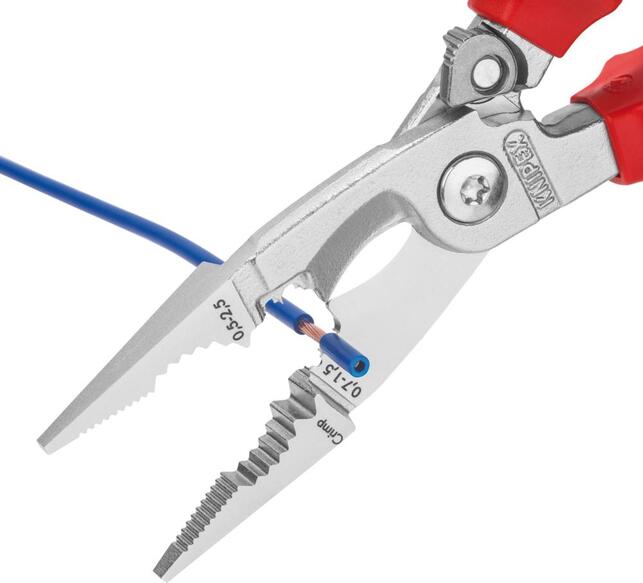 KNIPEX Kliešte elektroinštalačné 200mm multifunkčné Cr VDE / 1396200T Knipex