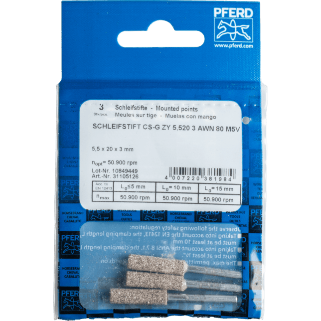 PFERD TOOLS Naložené body CS-G ZY 5,520 3 AWN 80 M5V