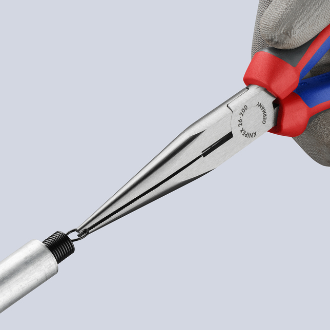 KNIPEX 26 12 200 SB Polguľaté bočné cvikacie kliešte (Kliešte v tvare bocianieho zobáka) čierne atra