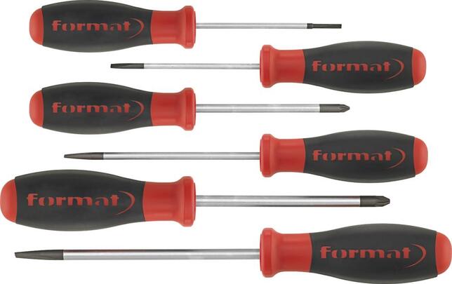 FORMAT Sada skrutkovačov PZ 6 diel rund PZ Format
