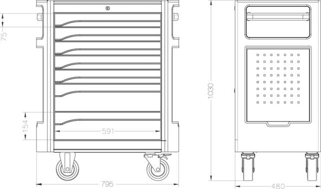 FORMAT Vozík dielenský 794x480x1000 7Z Format