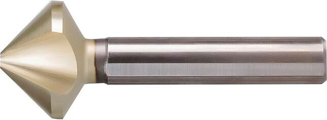 BECK Záhlbník kužeľový 6,3mm 90st Z3 HSS TiZrN 3hran Beck