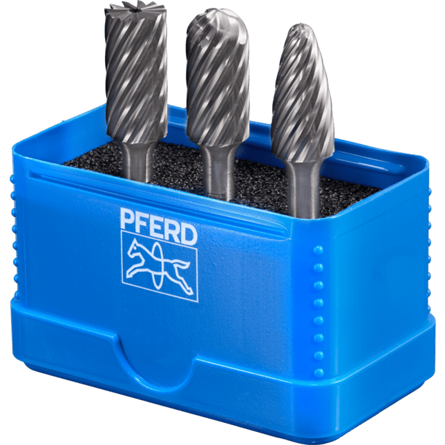 PFERD TOOLS Karbidové frézy 1907 INOX 3TLG