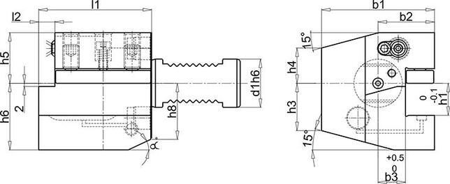 FORTIS Držiak VDI 40 C1C4A Fortis