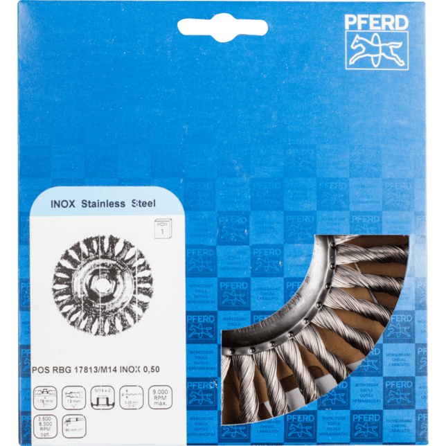 PFERD TOOLS Kolesové kefy POS RBG 17813/M14 ST 0,50