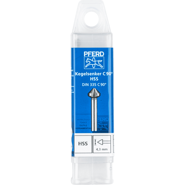 PFERD TOOLS Vrtacie a ponorné nástroje KES HSS DIN 335 C90° 4,3