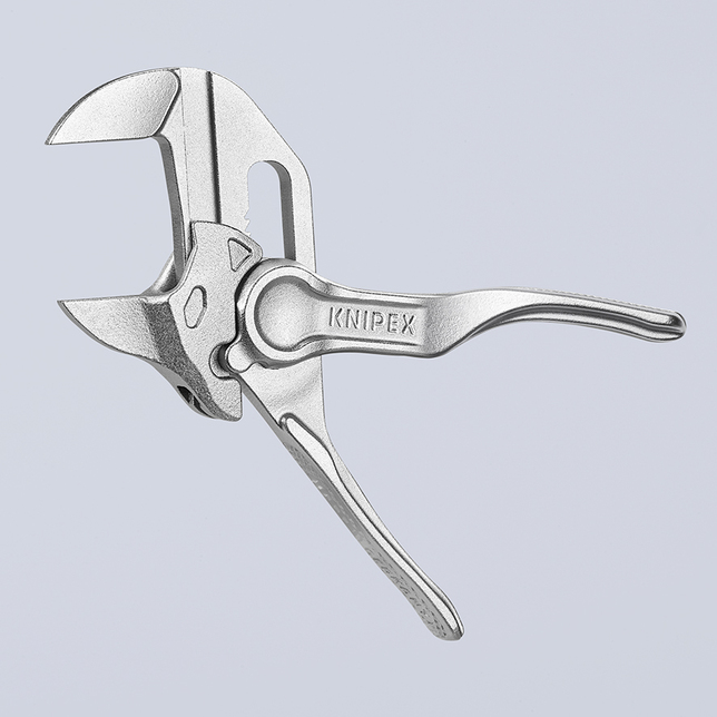 KNIPEX 86 04 100 BK Kliešťové kľúče XS Kliešte a kľúč v jednom náradí razený, drsný povrch pochrómov