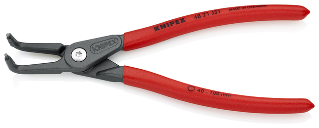 KNIPEX 48 21 J31 SB Presné kliešte na poistné krúžky pre vnútorné poistné krúžky vo vŕtaných otvoroc
