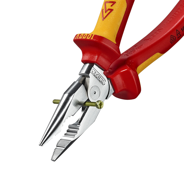 KNIPEX 08 26 185 SB Kombinované kliešte s ihlovým nosom izolované s multi-komponentnými rukoväťami, 