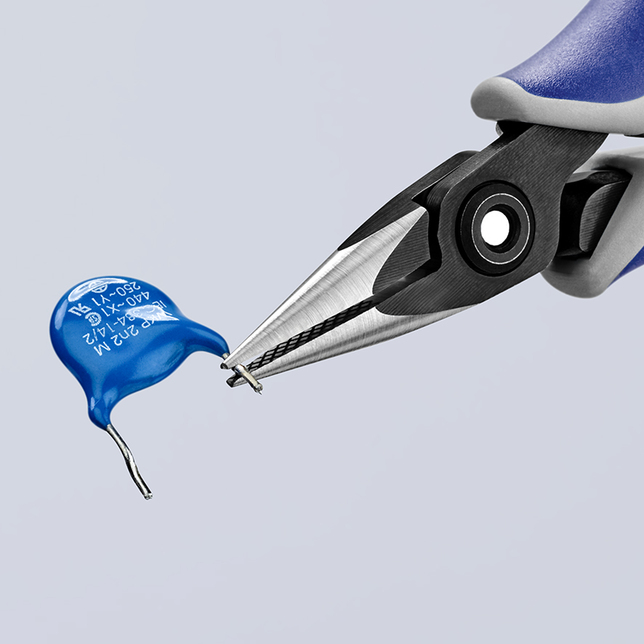 KNIPEX 34 52 130 Presné úchopové kliešte pre elektroniku s multi-komponentnými úchopmi leštené 130 m