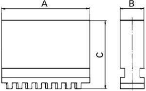FORMAT Sada čeľustí pre skľučovadlo 125mm DIN6350 BL Format
