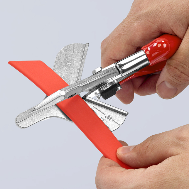 KNIPEX 94 35 215 Nožnice na šikmé rezy pre plastové a gumené sekcie s plastovými úchopovými zónami p