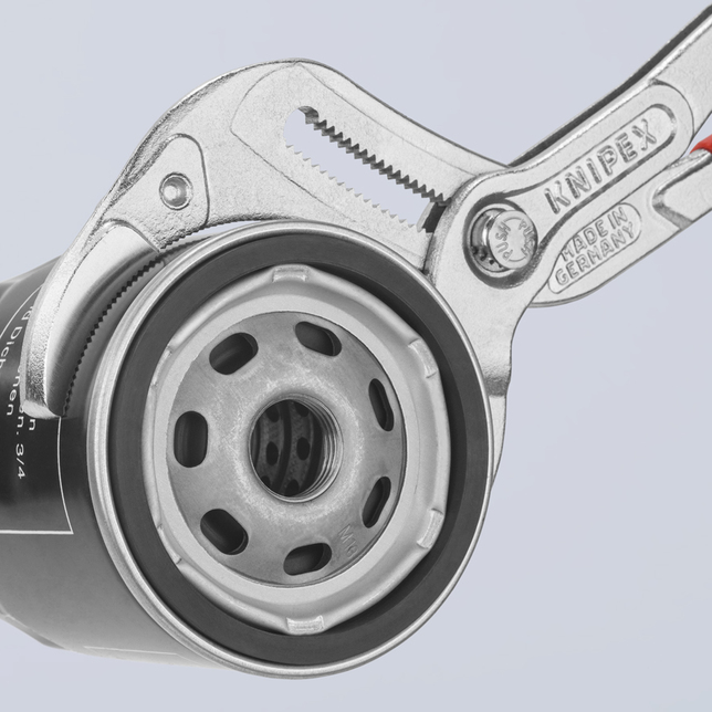 KNIPEX 81 03 250 Kliešte na sifóny a konektory s protišmykovým plastovým povrchom pochrómované 250 m
