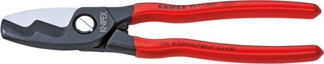 KNIPEX Nužky kabelové d20mm 70mm2 dvojbrit / 9511200 Knipex