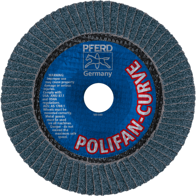PFERD TOOLS POLIFAN-Disky s plochým okrajom PFR 150-M Z 40 SGP CURVE STEELOX