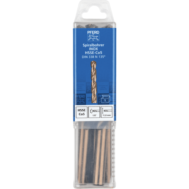 PFERD TOOLS Vrtacie a ponorné nástroje SPB DIN 338 HSSE N 11,0 INOX