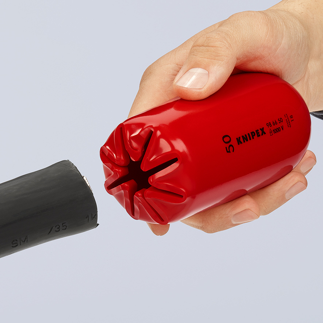 KNIPEX 98 66 50 Samosvorná násuvná koncovka  135 mm