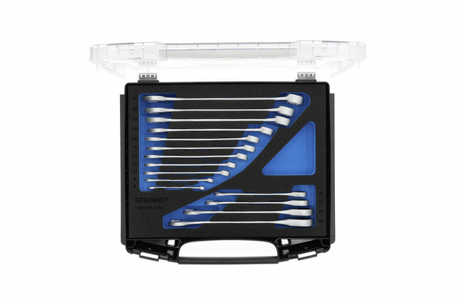 GEDORE 1101-7-7 R Sada plochých a očkových kľúčov, v i-BOXX 72