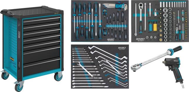 HAZET Vozík dielenský 179N-7 set 137 diel Hazet