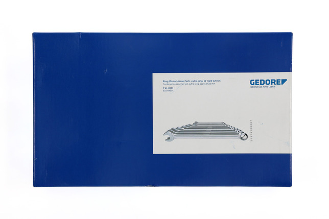 GEDORE 7 XL-0111 Sada plochých a očkových kľúčov, extra dlhé, 11-dielna 8-22 mm