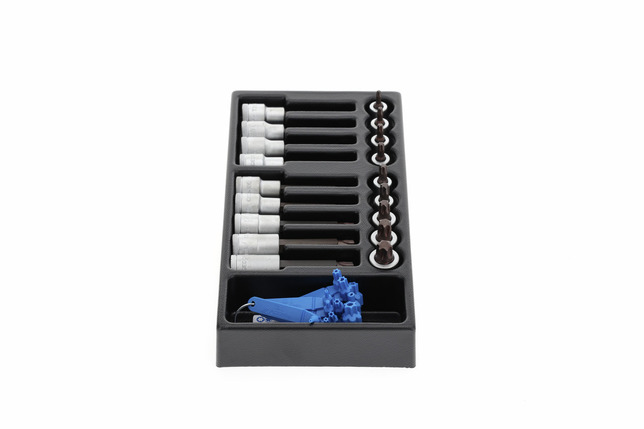 GEDORE 1500 ES-ITX 19 LKP Sada bitov na skrutkovače 1/2" v module 1/3 ES