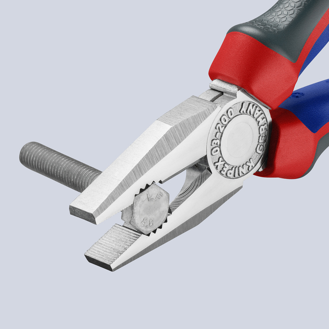 KNIPEX 03 05 200 SB Kombinované kliešte pochrómované 200 mm