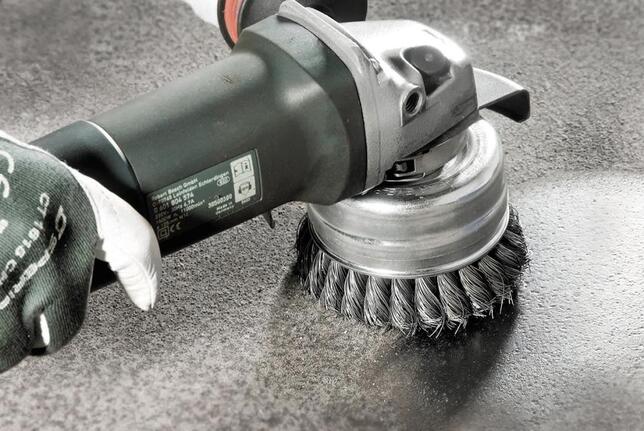 LESSMANN Kotúč kartáčový M14 80 x 0,50mm splietaný nerez Lessmann