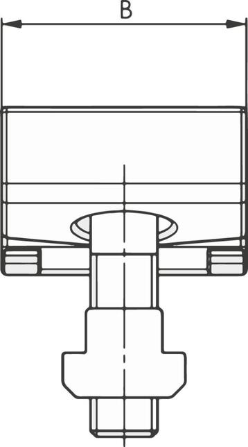 Upínač plochý M16x18mm AMF