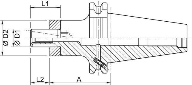 HAIMER Upínač pre frézy 32mm SK40 DIN69871 tvar AD/B G2.5 IK Haimer