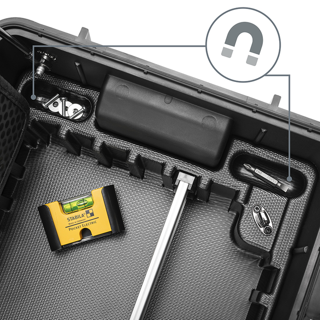 KNIPEX 00 21 33 LE Kufrík na náradie "Robust26 Move" prázdny 225 mm