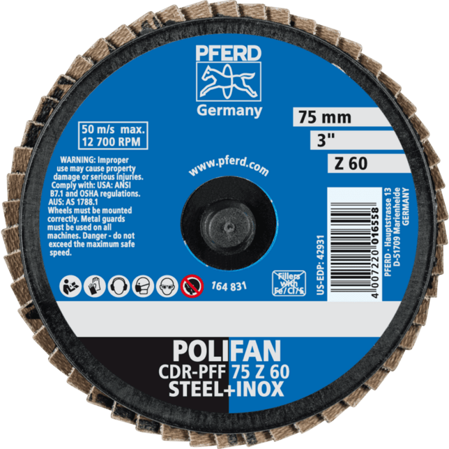 PFERD TOOLS COMBIDISC Brúsky CDR PFF 75 Z 60