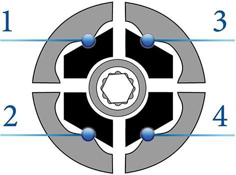 GEDORE Hlavica 1/2" 6 hran 19mm C profil typ C19 Gedore