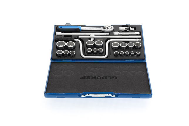 GEDORE D 19 TMU-10 Sada nástrčných kľúčov 1/2" 25-dielna UD 10-32 mm