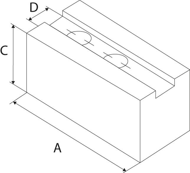 KITAGAWA Čeľuste nadstavbové 3ks 304mm 129x50x50mm kitagawa
