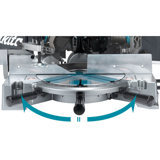 MAKITA LH001GZ - Akkumulátoros ferde vágó fűrész felső asztallal, önálló