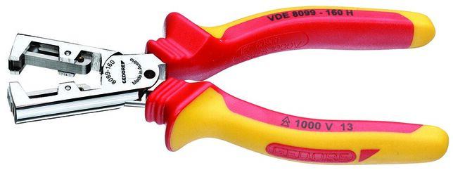 GEDORE VDE 8099-160 H Kliešte na odizolovanie izolácie VDE STRIP-FIX s plášťovou izoláciou